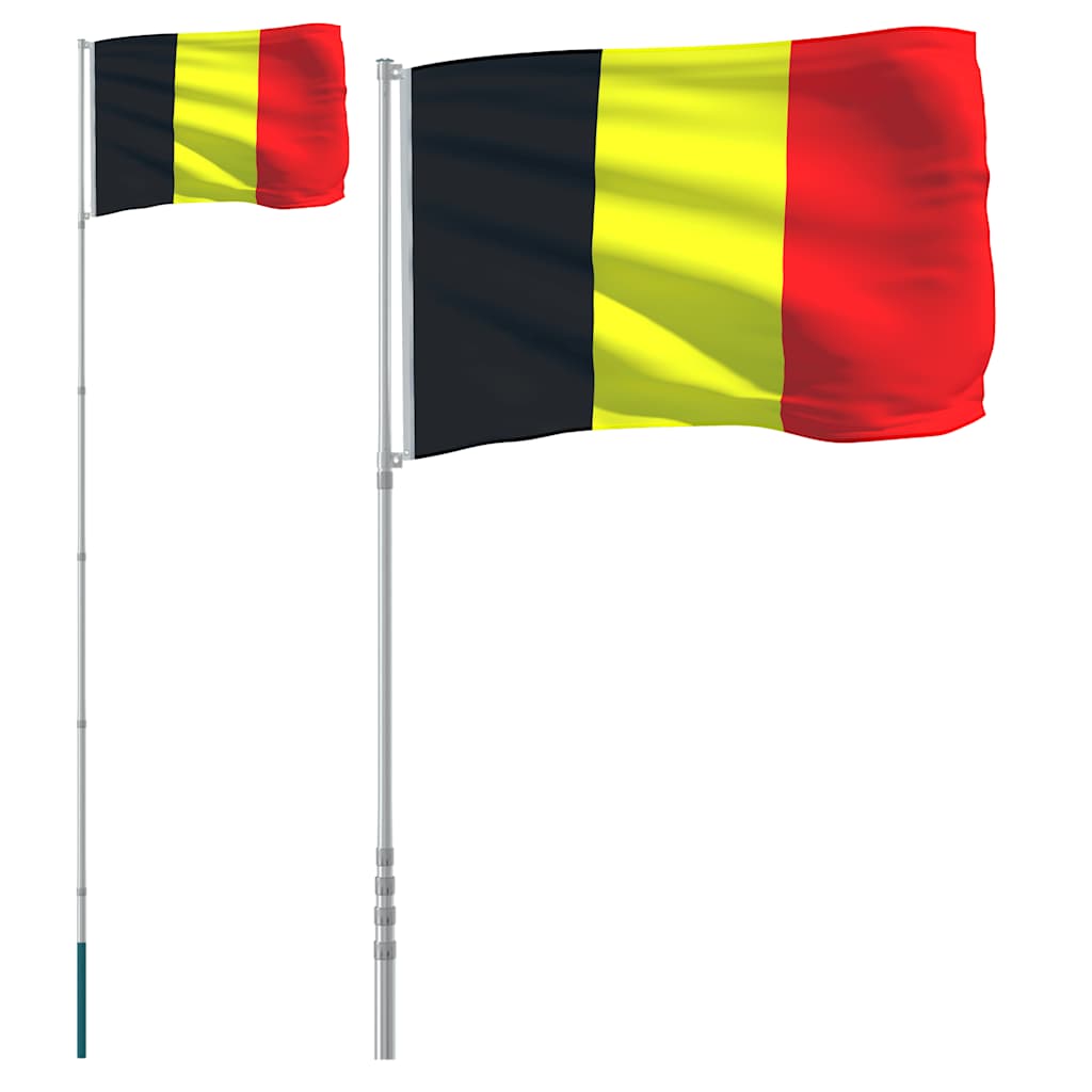 VIDAXL -Flag mit Flaggmast 5,55 m Aluminium