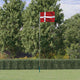 VIDAXL -Flag mit Flaggmast Dänemark 5,55 m Aluminium