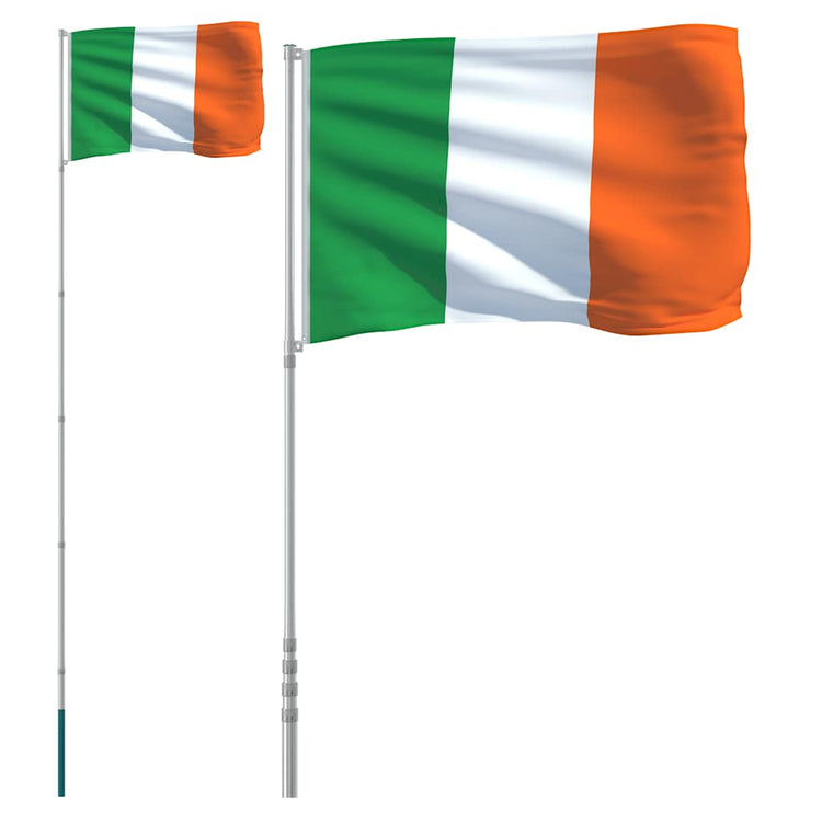 VIDAXL -Flag mit Flaggmast Irland 5,55 m Aluminium