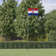 Vidaxl Flagge mit Fahnenmast Kroatien 5,5 m Aluminium