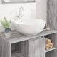 Vidaxl Washbeer 44x17 cm rund Keramik Weiß