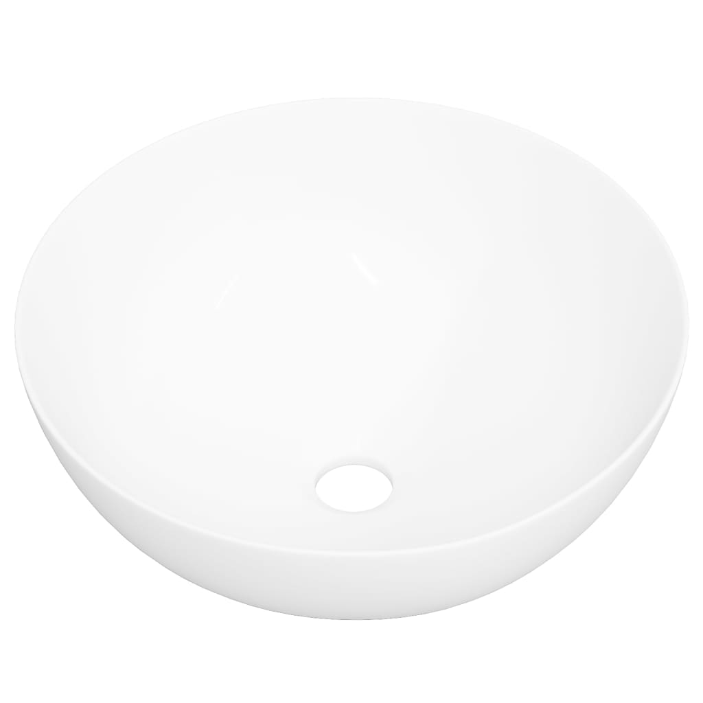 Vidaxl Washbeasin 36x15 cm runder Keramik Weiß