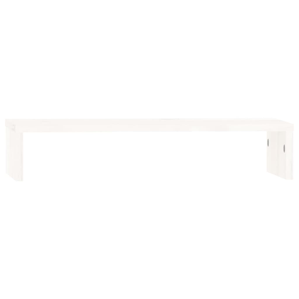 Vidaxl Monitor steht 50x27x10 cm Festkiefer weiß