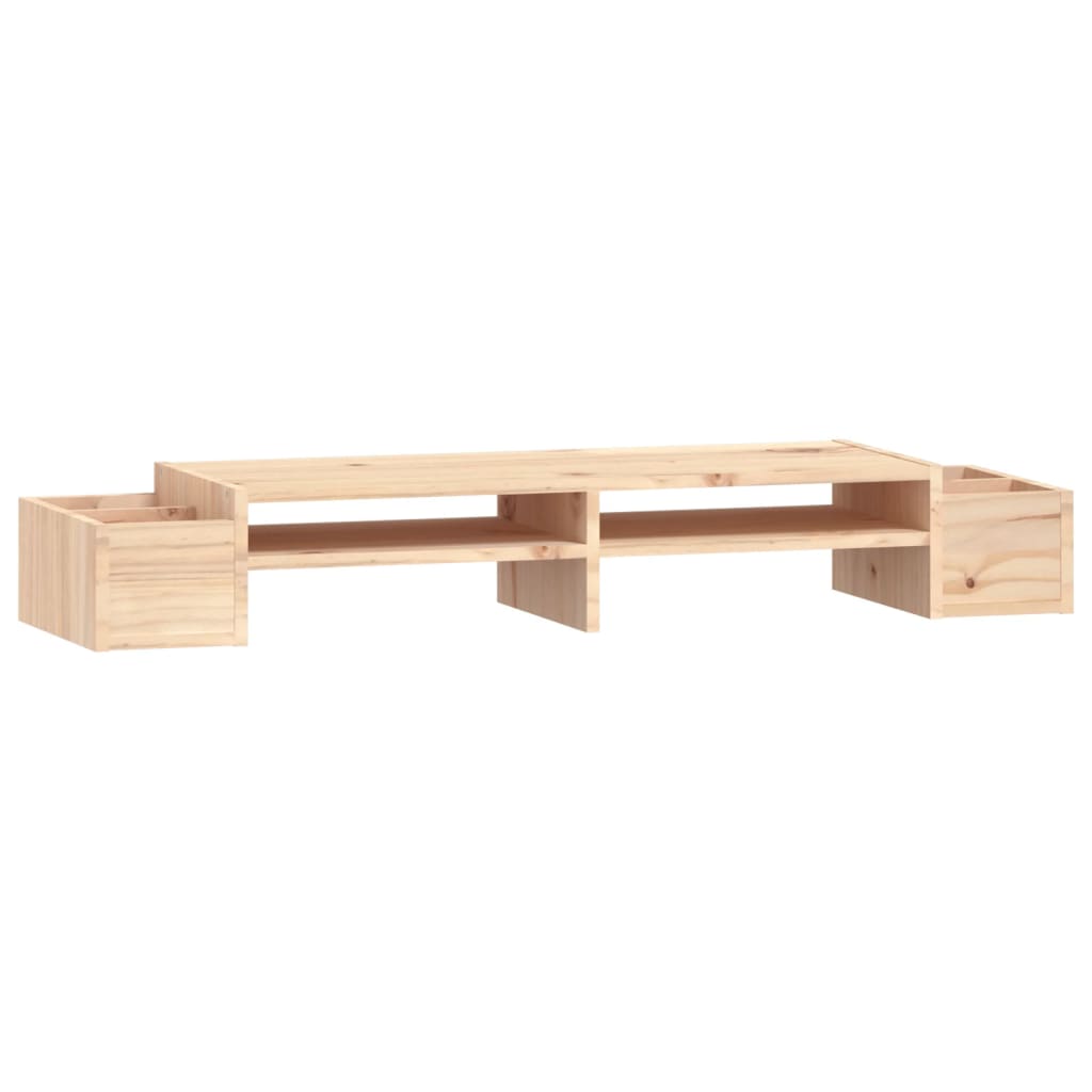 Vidaxxl Monitorständer 100x27,5x15 cm massives Kiefernholz