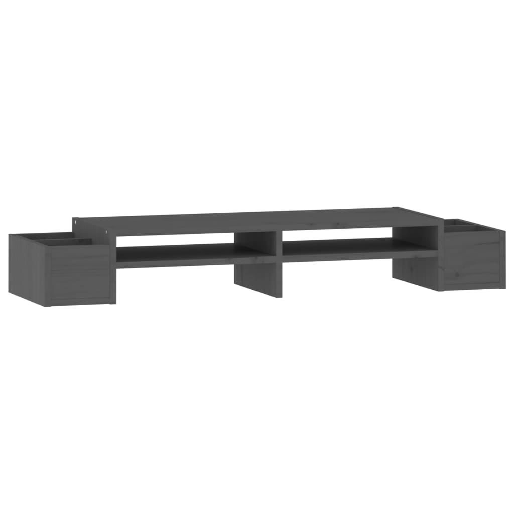 Vidaxl Monitor Standard 100x27.5x15 cm Festkieferngrau grau