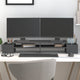 Vidaxl Monitor Standard 100x27.5x15 cm Festkieferngrau grau