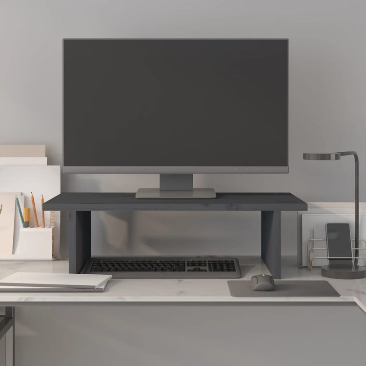 Vidaxl Monitor Standard 50x27x15 cm Festkiefergrau