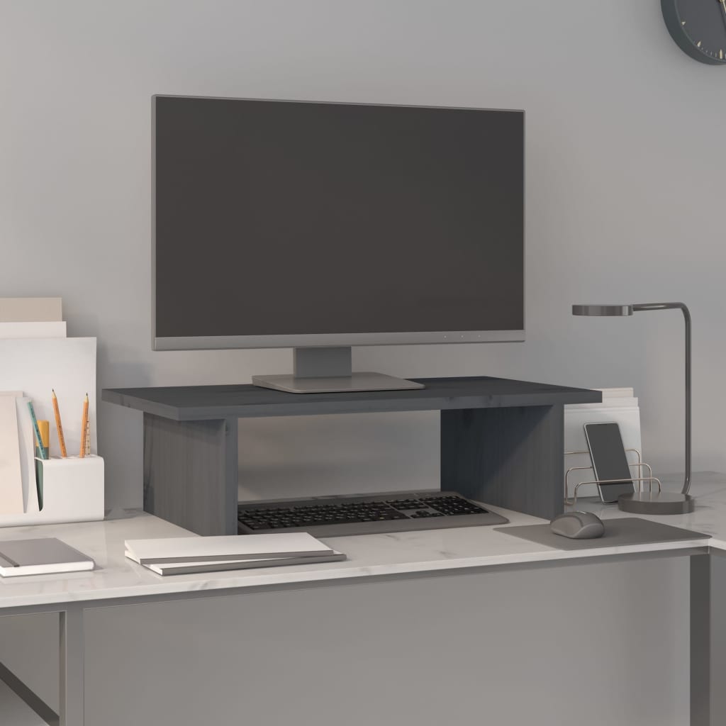 Vidaxl Monitor Standard 50x27x15 cm Festkiefergrau