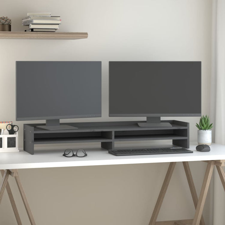 Vidaxl Monitor Standard 100x24x16 cm Festkiefergrau