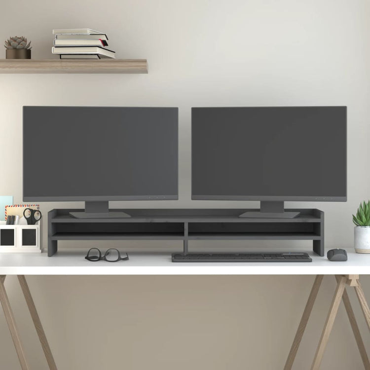 Vidaxl Monitor Standard 100x24x16 cm Festkiefergrau