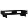 Vidaxl Monitor Stand 60x27x14 cm Festkiefer schwarz schwarz