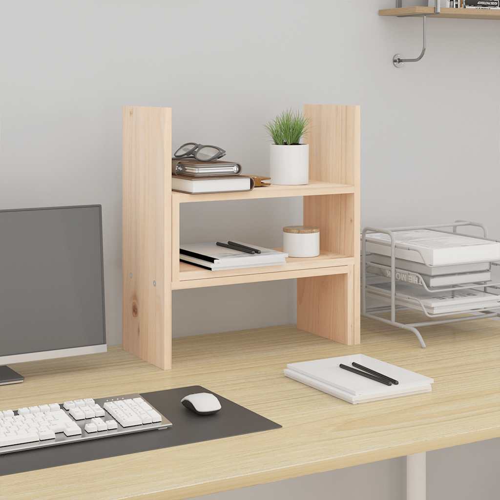Vidaxl Monitor Stand (39-72) x17x43 cm Festkiefer