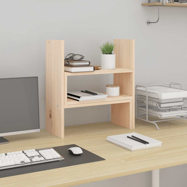 Vidaxl Monitor Stand (39-72) x17x43 cm Festkiefer