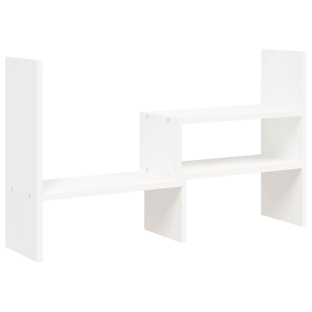 Vidaxl Monitor Stand (39-72) x17x43 cm Festkieferweiß