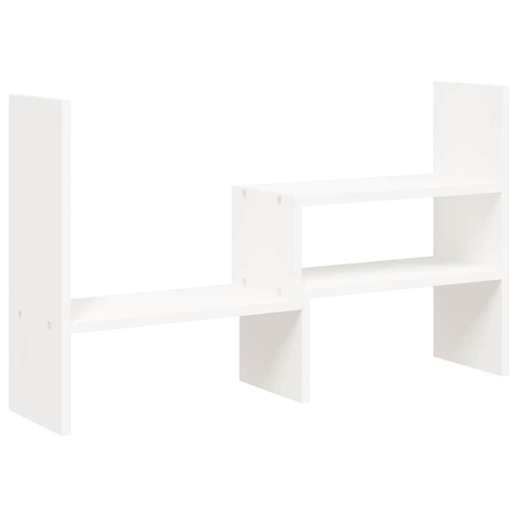 Vidaxl Monitor Stand (39-72) x17x43 cm Festkieferweiß