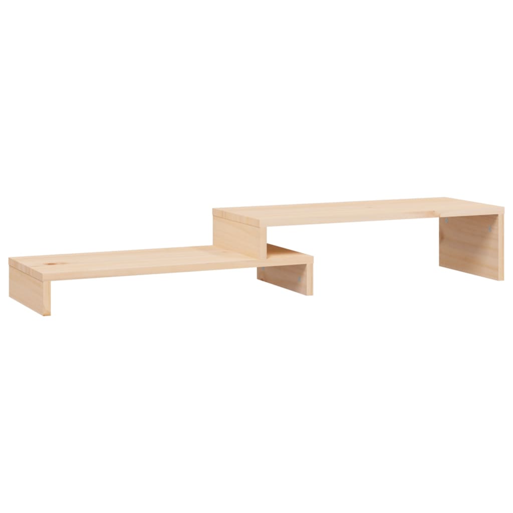 VidaXL Monitorständer (52-101)x22x14 cm massives Kiefernholz