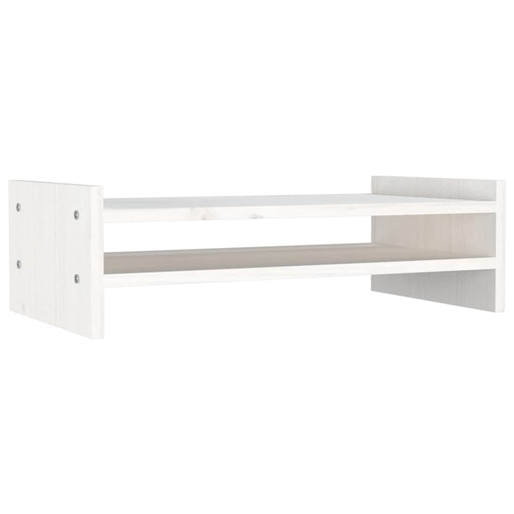 Vidaxl Monitor steht 50x27x15 cm Festkiefer weiß
