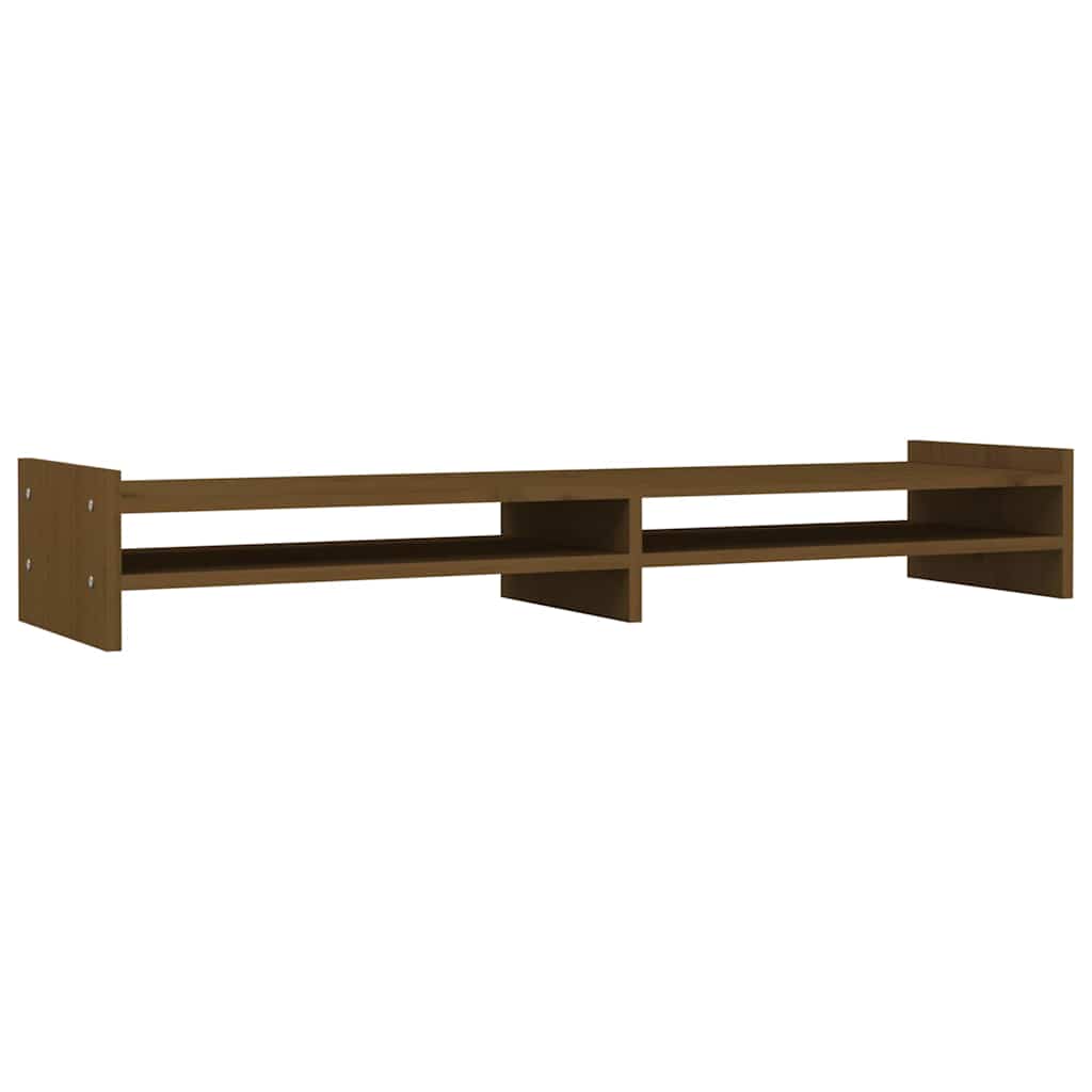 Vidaxl Monitor Standard 100x27x15 cm Festkiefer Honigbraun