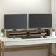Vidaxl Monitor Standard 100x27x15 cm Festkiefer Honigbraun