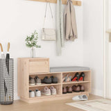 Vidaxl -Schuhschrank 110x34x61 cm Festkiefer - afbeelding 1
