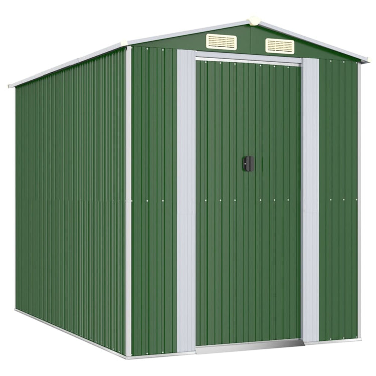 Vidaxl Garden Shed 192x274x223 cm verzinkter Stahlgrün