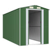 Vidaxl Garden Shed 192x440x223 cm verzinktes Stahlgrün