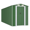 Vidaxl Garden Shed 192x523x223 cm verzinkter Stahlgrün