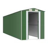 Vidaxl Garden Shed 192x689x223 cm verzinkter Stahlgrün - afbeelding 3