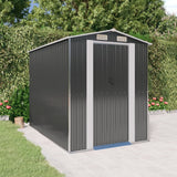 Vidaxl Garden Shed 192x274x223 cm verzinkter Stahl -Anthrazit -gelöscht - afbeelding 1