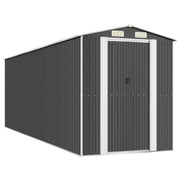 Vidaxl Garden Shed 192x606x223 cm verzinkter Stahl -Anthrazit -gelöscht - afbeelding 2