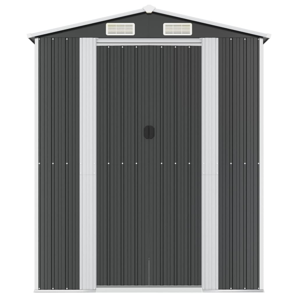 Vidaxl Garden Shed 192x606x223 cm verzinkter Stahl -Anthrazit -gelöscht
