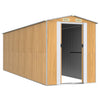 Vidaxl Garden Shed 192x606x223 cm verzinktes Stahl hellbraun