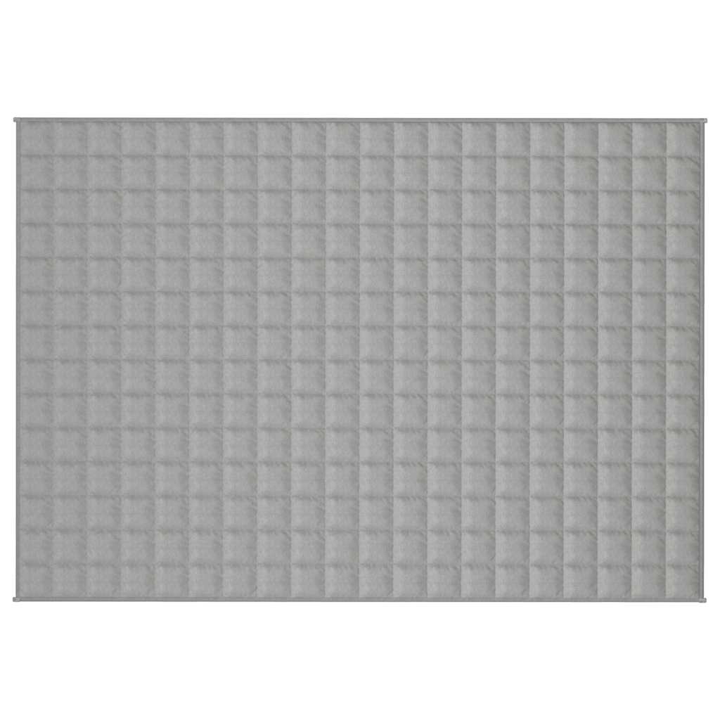 Vidaxl Schwache Decke 138x200 cm 6 kg Stoff grau