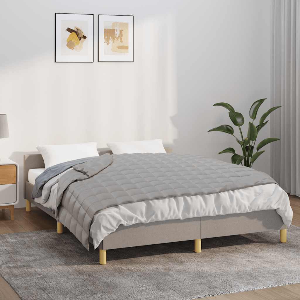Vidaxl Schwache Decke 138x200 cm 6 kg Stoff grau