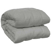 Vidaxl schwache Decke 138x200 cm 10 kg Stoff grau - afbeelding 2