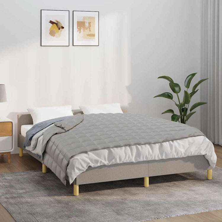 Vidaxl schwache Decke 150x200 cm 11 kg Stoff grau
