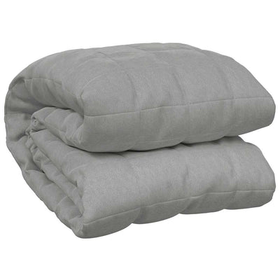 Vidaxl schwache Decke 155x220 cm 7 kg Stoff grau