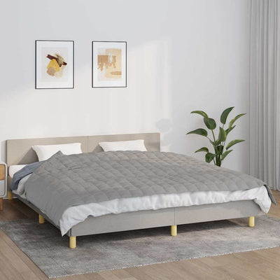 Vidaxl schwache Decke 155x220 cm 7 kg Stoff grau