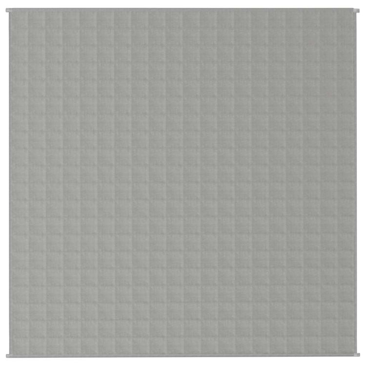 Vidaxl schwache Decke 200x200 cm 9 kg Stoff grau