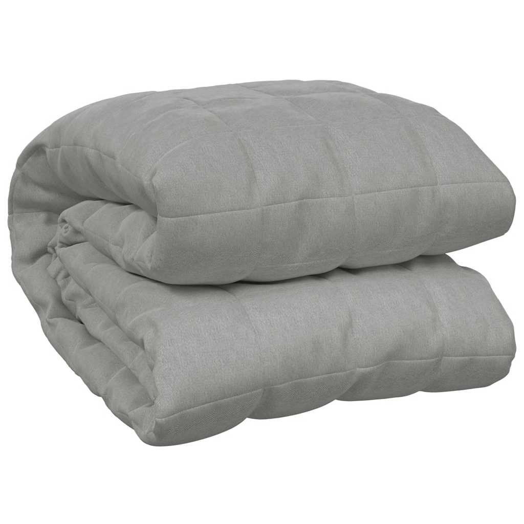Vidaxl schwache Decke 200x225 cm 9 kg Stoff grau