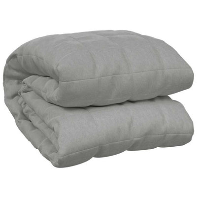 Vidaxl schwache Decke 200x225 cm 9 kg Stoff grau