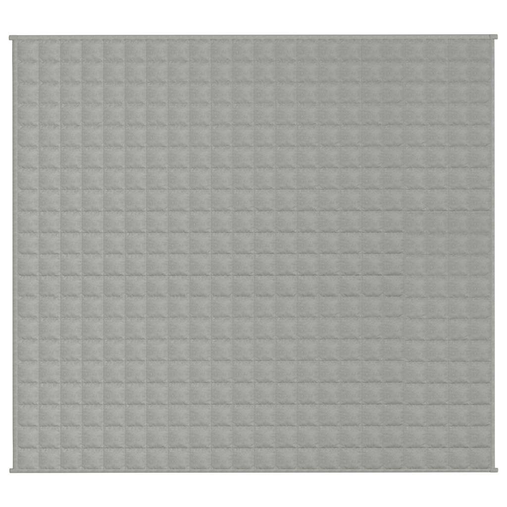 Vidaxl schwache Decke 200x225 cm 9 kg Stoff grau