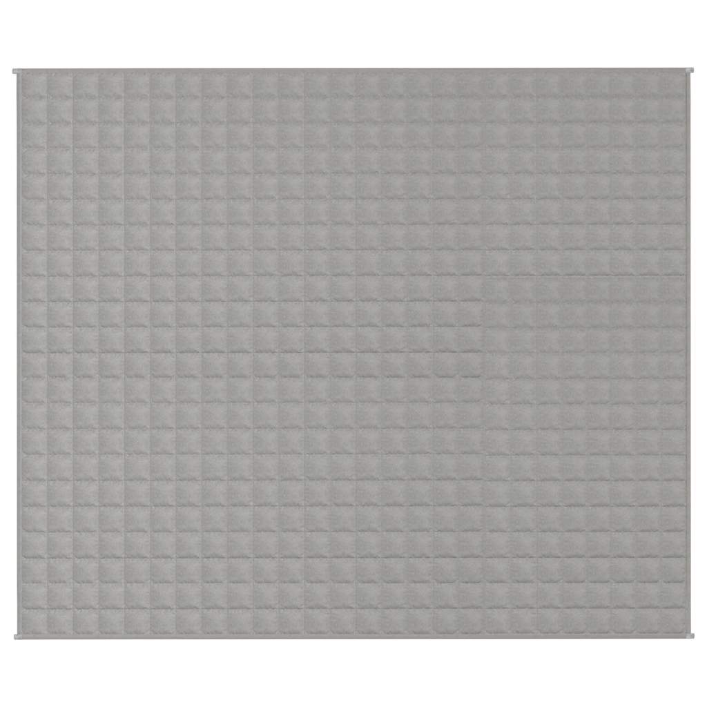 Vidaxl schwache Decke 220x260 cm 15 kg Stoff grau