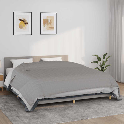 Vidaxl schwache Decke 235x290 cm 15 kg Stoff grau