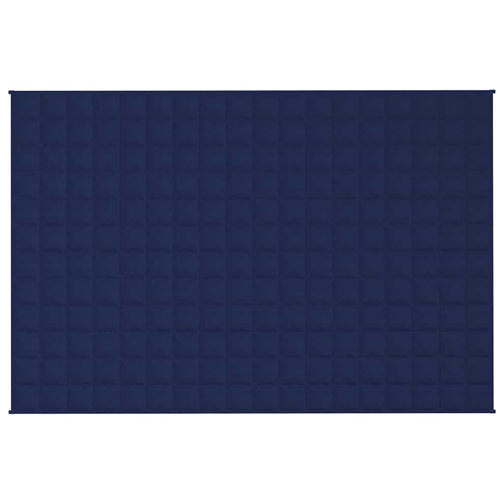 Vidaxl schwache Decke 120x180 cm 5 kg Stoff blau