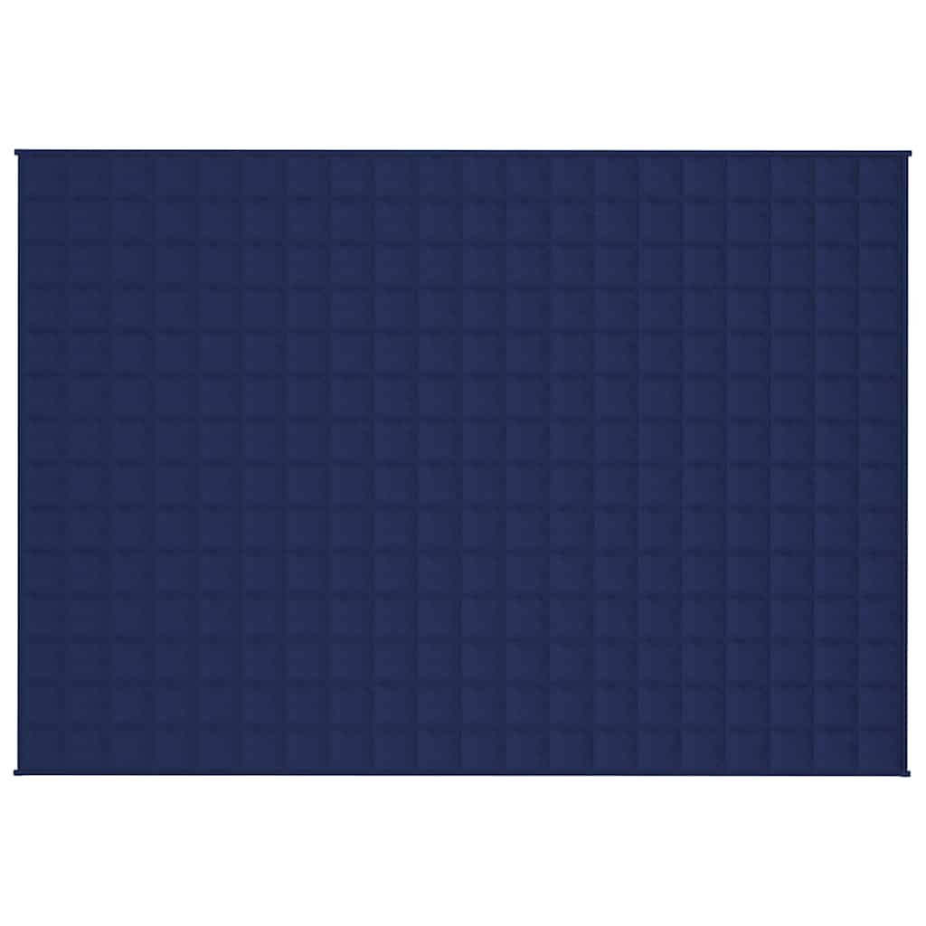 Vidaxl schwache Decke 138x200 cm 10 kg Stoff blau