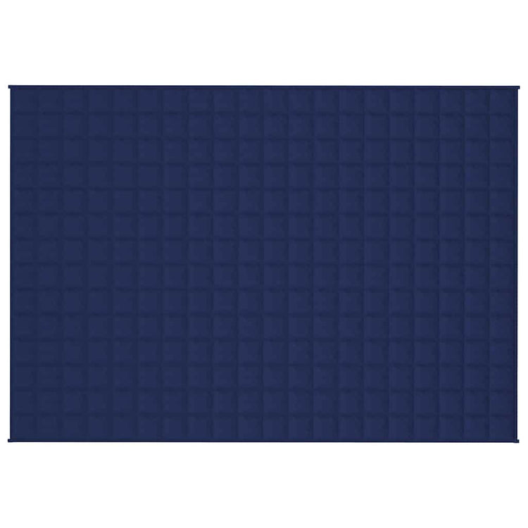 Vidaxl schwache Decke 138x200 cm 10 kg Stoff blau