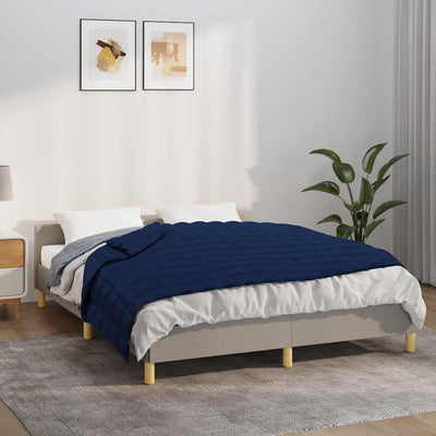 Vidaxl schwache Decke 150x200 cm 7 kg Stoff blau