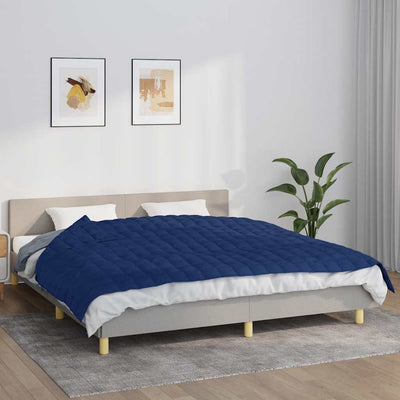 Vidaxl schwache Decke 155x220 cm 11 kg Stoff blau