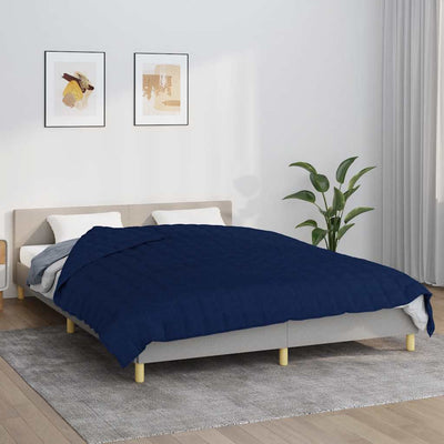 Vidaxl schwache Decke 220x235 cm 15 kg Stoff blau